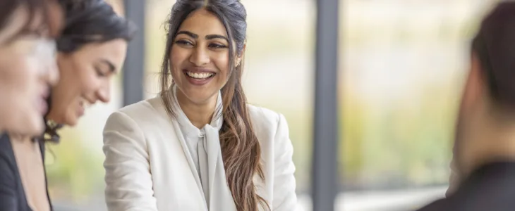 employee at performance review