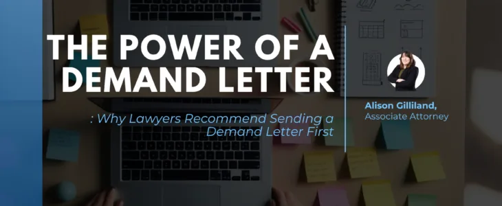 The power of a Demand Letter cover artwork.