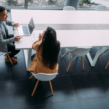 Business lawyer meeting with a corporate leader