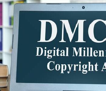 DMCA written on the computer