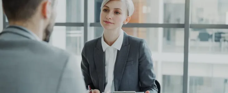 Hiring Manager speaking to candidate.