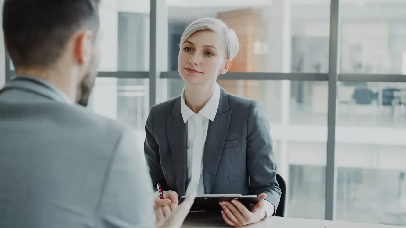 Hiring Manager speaking to candidate.