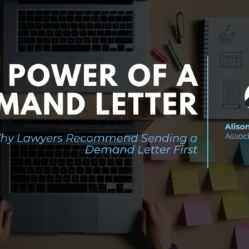 Power of a Demand Letter cover artwork.