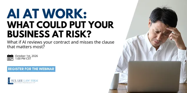 AI Webinar poster with man in front of a laptop looking frustrated.